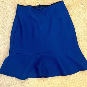 Bisou Bisou Michele Bohbot Blue Skirt with Ruffle Bottom